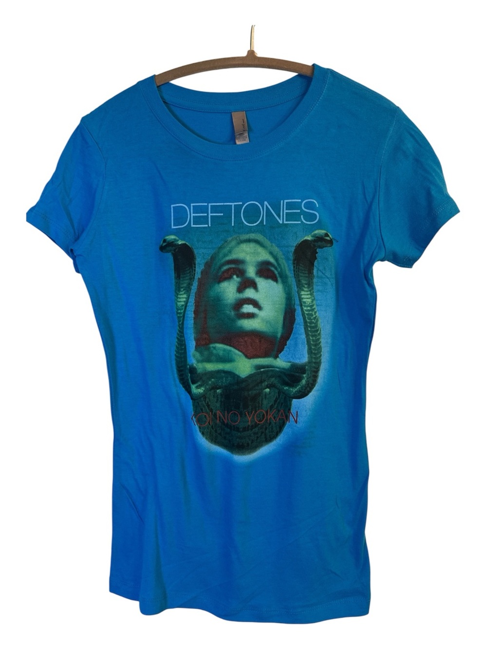 Next Level Apparel Blue Deftones Graphic Tee
